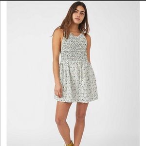 Free People White floral mini dress